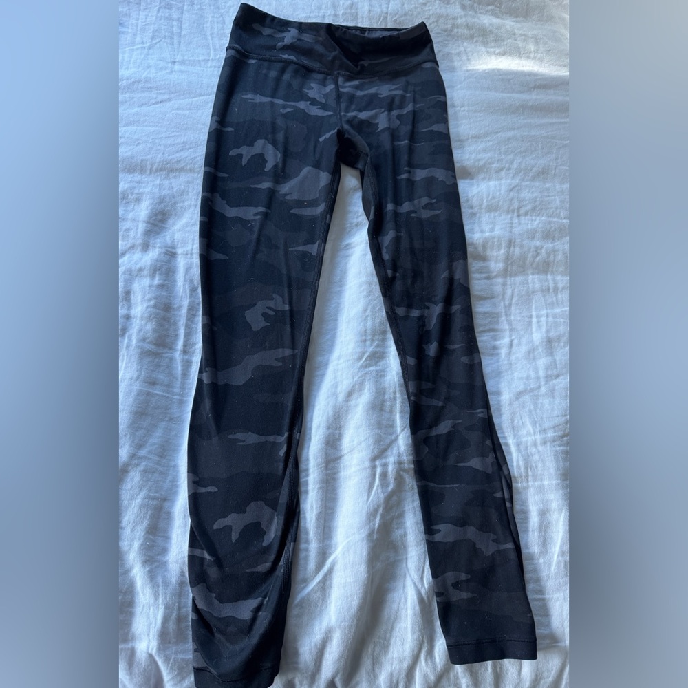 Athleta Girl High Rise Printed Chit Chat Tight - Black